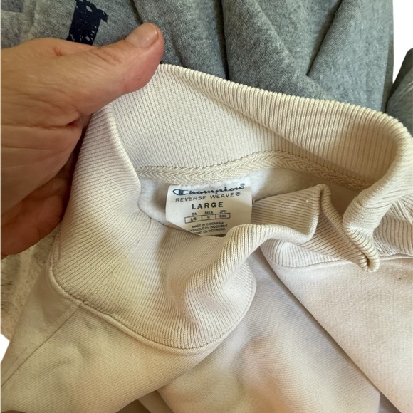 Champion Cream Cropped Boxy Hoodie - Picture 8 of 8